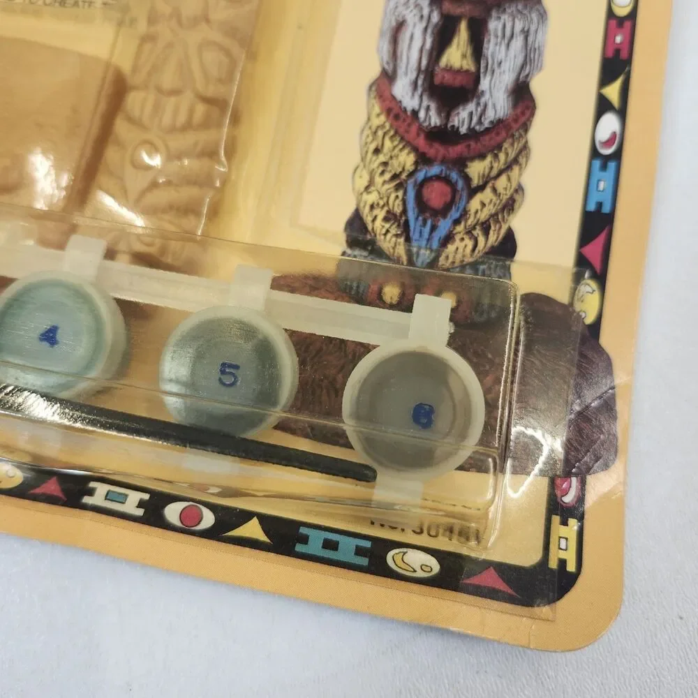 Craft House Totem Pole Indian Carvings Paint by Number Set NOS NEW Vintage 1991